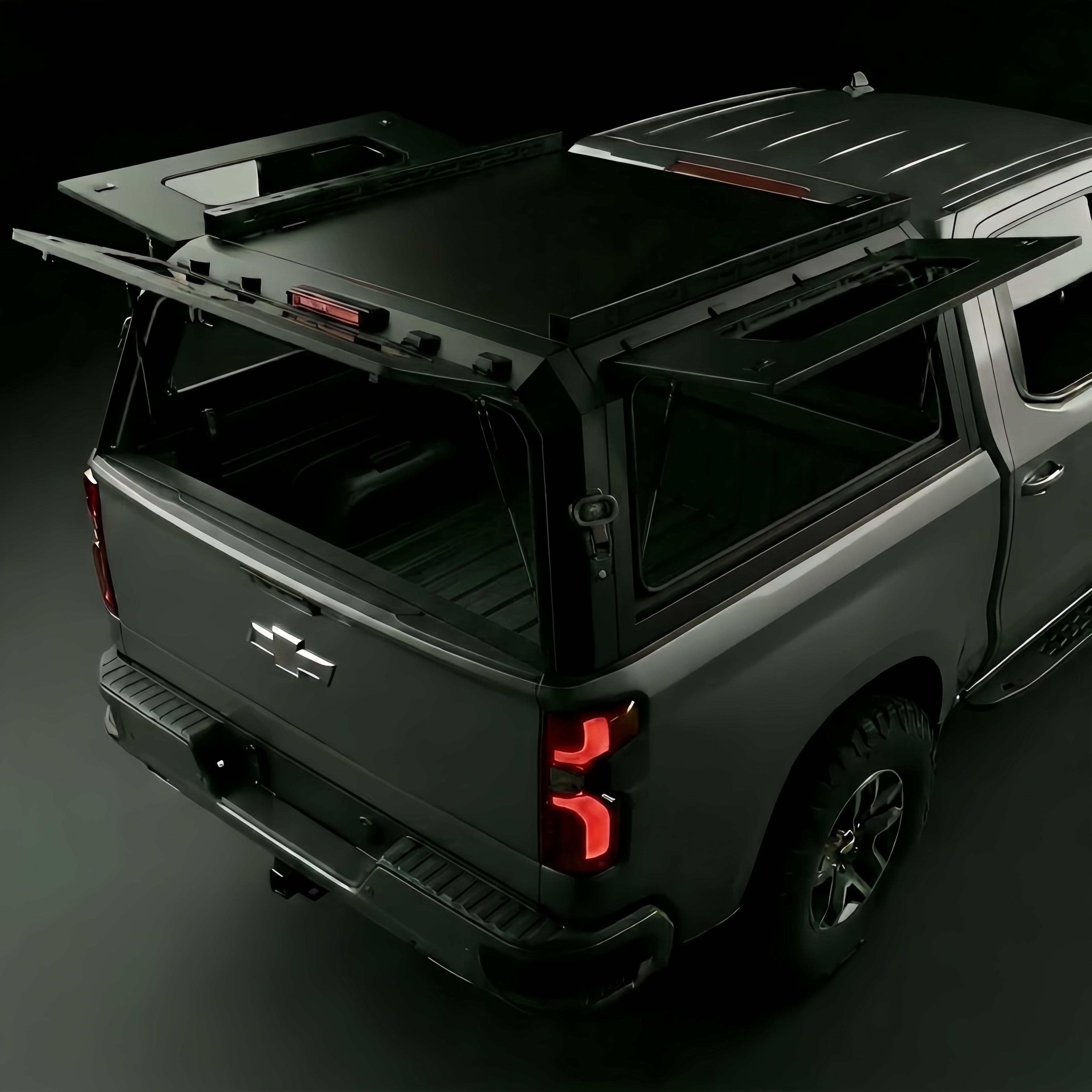 Chevrolet Silverado 2500HD 6.6ft Steel Truck Canopy With Slide Window | Modular Bed Cap – Armacap