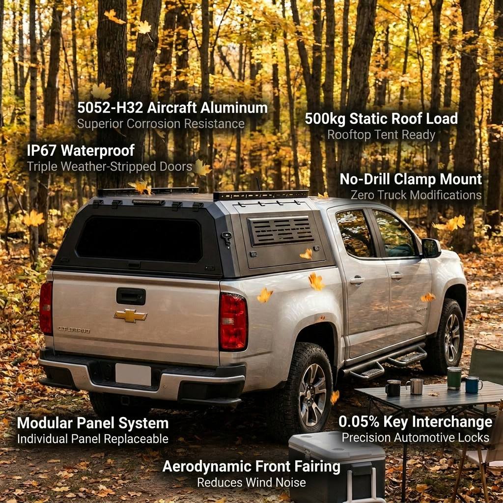aluminum alloy canopy for Chevrolet Silverad 2500 