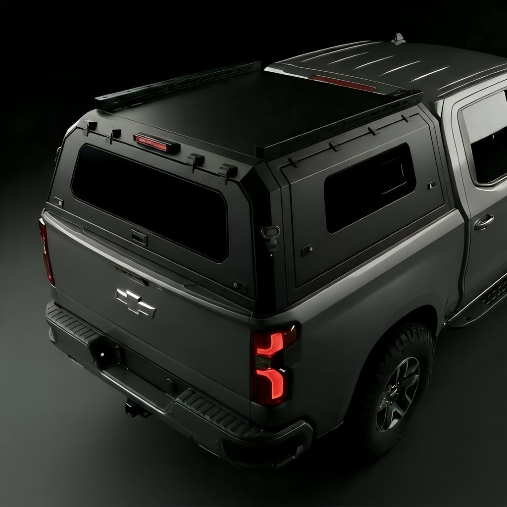 Aluminum Alloy Truck Canopy，chevrolet silverado Aluminum Alloy Truck Cap With Slide Window,chevrolet silverado Aluminum Camper Shell