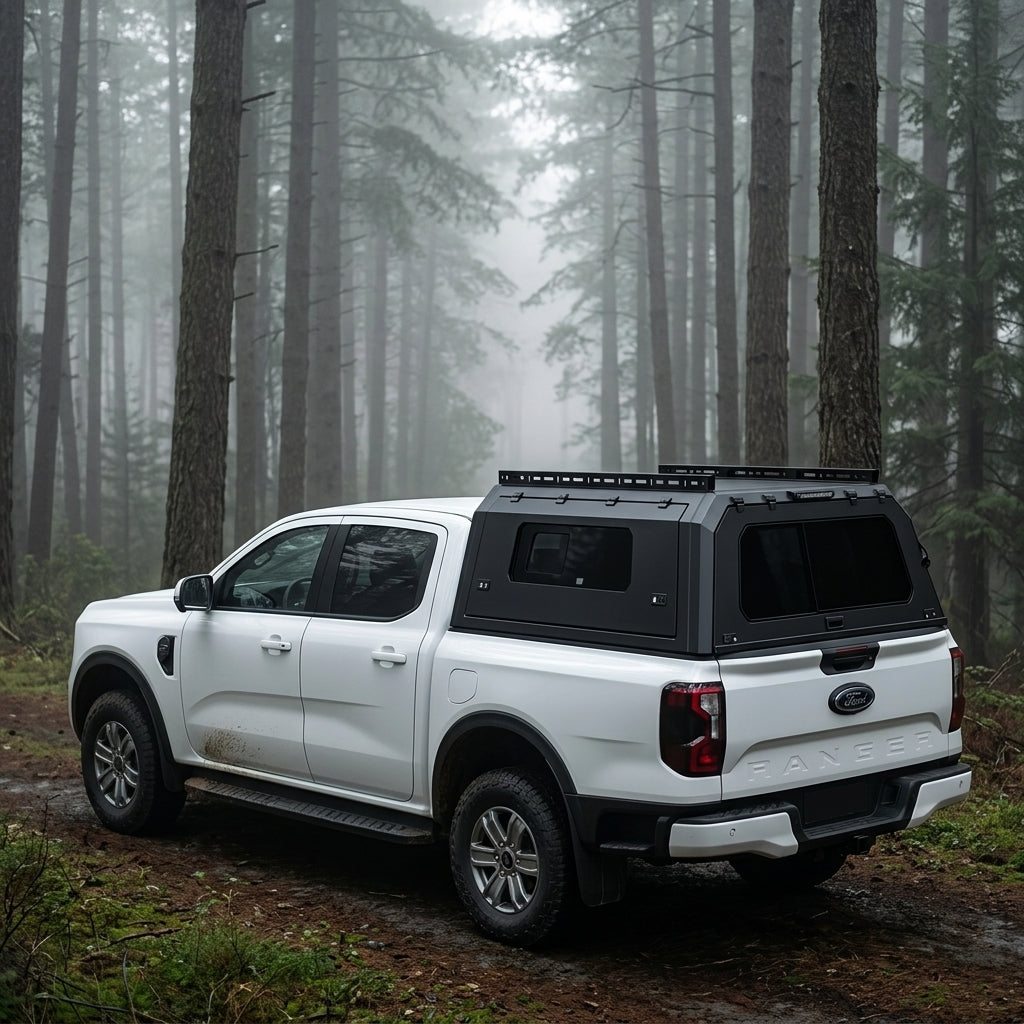 Aluminum Alloy Truck Canopy，Ford Ranger Aluminum Alloy Truck Cap With Slide Window,Ford Ranger  Aluminum Camper Shell