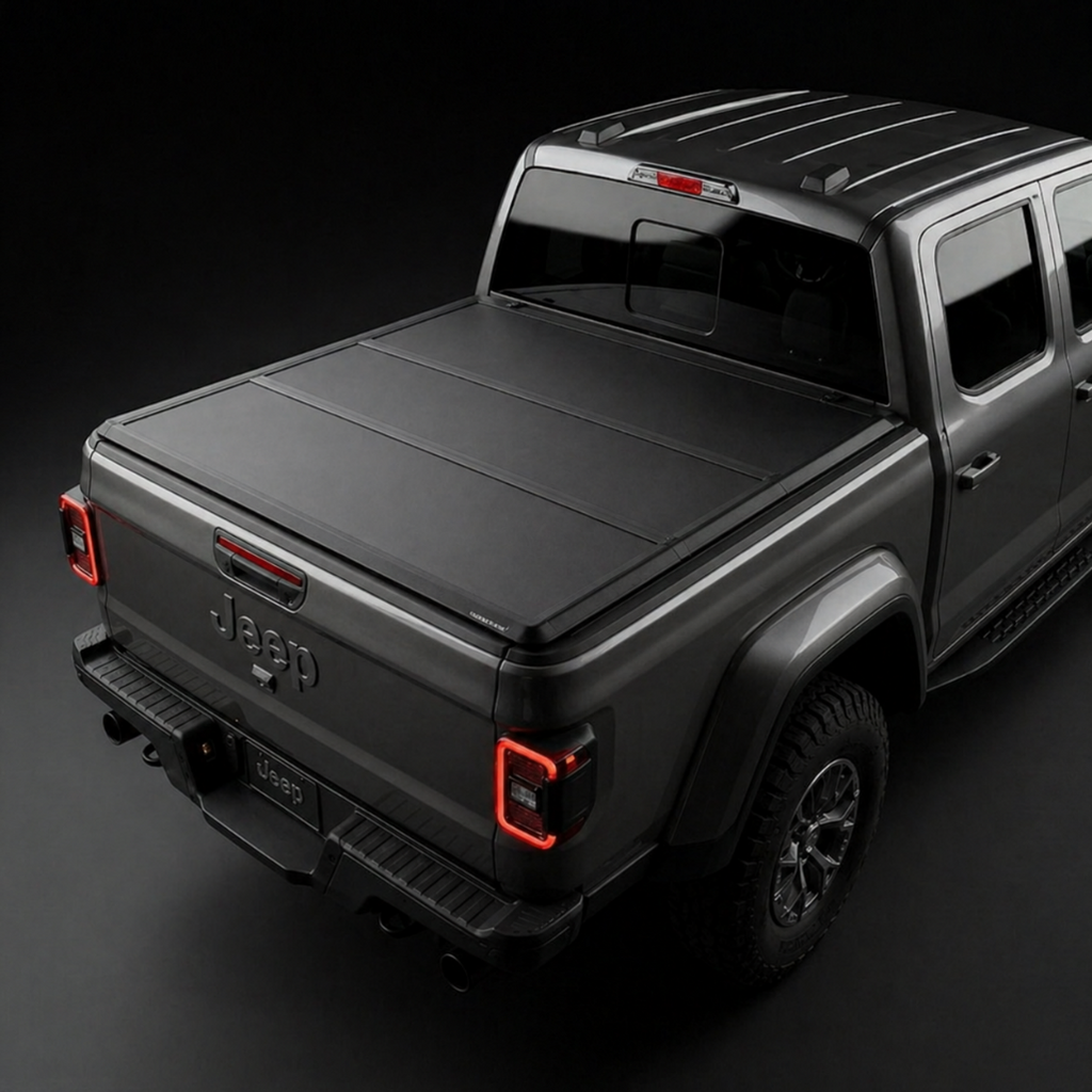 2020-2025 Jeep Gladiator hard tri-fold tonneau cover 5.0 ft Armacap tonneau cover