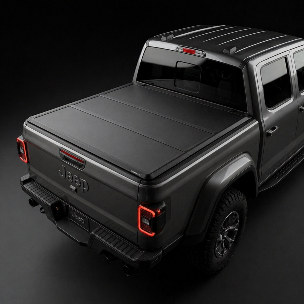 2020-2025 Jeep Gladiator hard tri-fold tonneau cover 5.0 ft Armacap tonneau cover