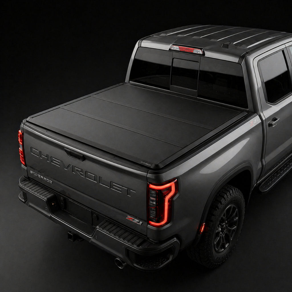 2015-2025 Chevrolet Silverado 1500 hard tri-fold tonneau cover 6.6 ft Armacap tonneau cover
