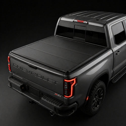 2015-2025 Chevrolet Silverado 1500 hard tri-fold tonneau cover 6.6 ft Armacap tonneau cover