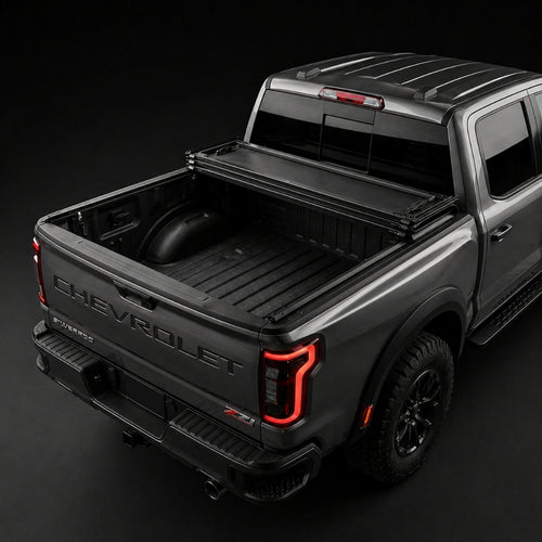 2015-2025 Chevrolet Silverado 1500 hard tri-fold tonneau cover 6.6 ft Armacap tonneau cover