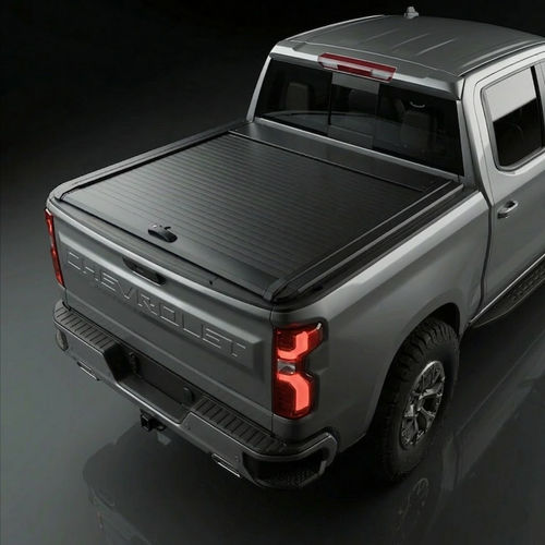 2015-2025 Chevrolet Silverado 1500 retractable bed cover 6.6 ft Armacap waterproof tonneau cover