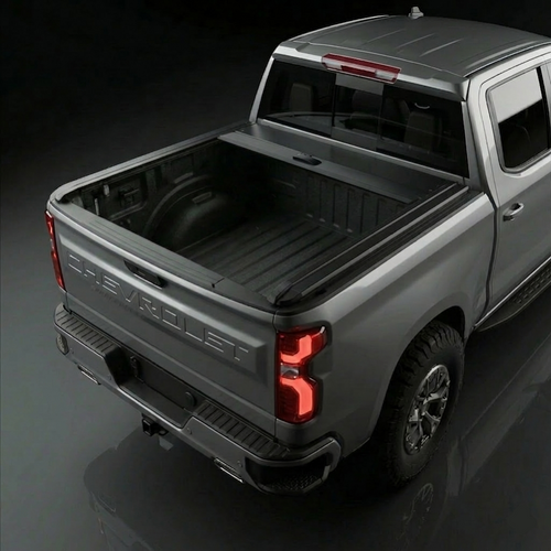 2015-2025 Chevrolet Silverado 1500 retractable bed cover 6.6 ft Armacap waterproof tonneau cover