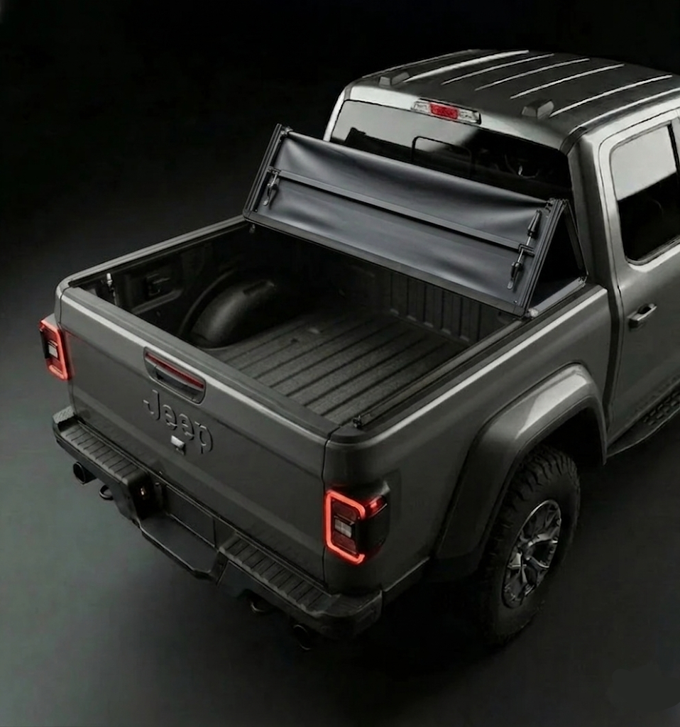 2020-2025 Jeep Gladiator soft tri-fold tonneau cover 5.0 ft Armacap tonneau cover